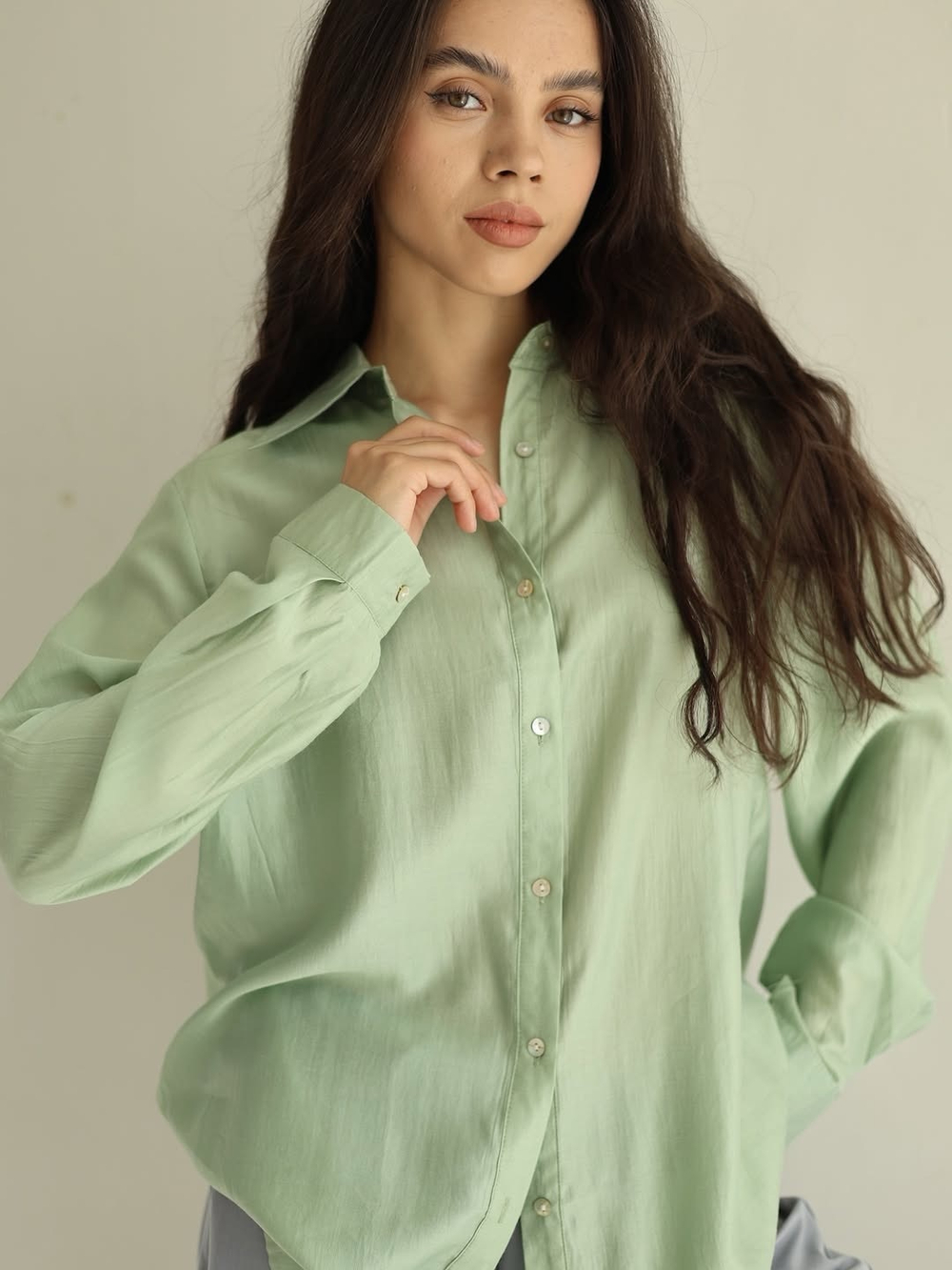 рубашка классического кроя