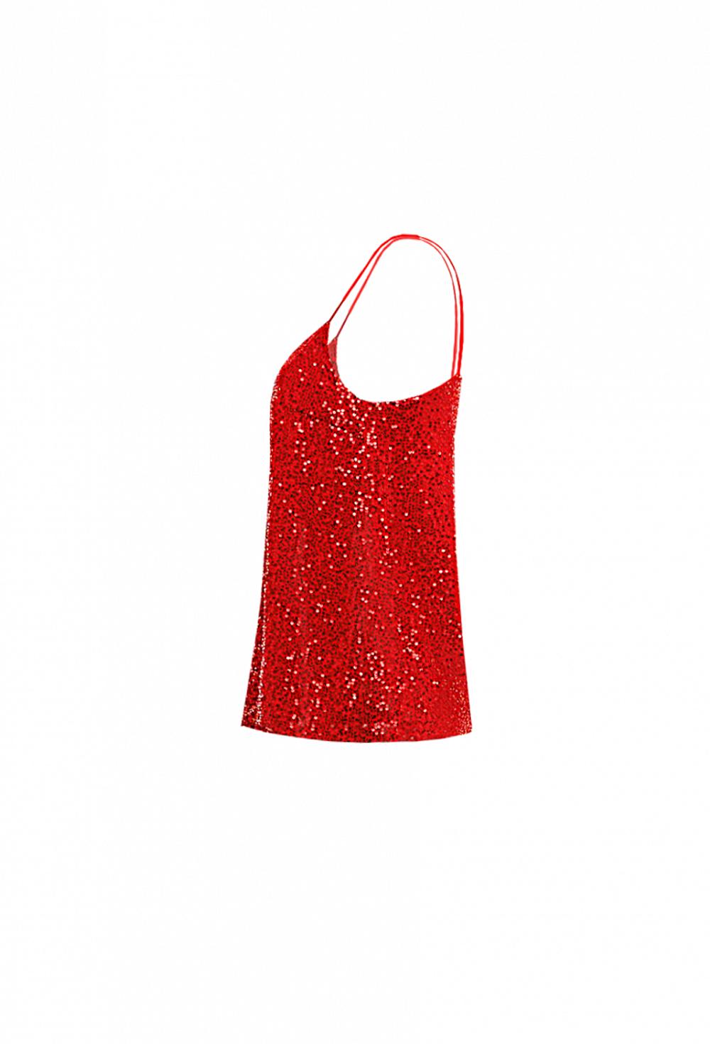 Топ на тонких бретелях красный 15-02-24 SS