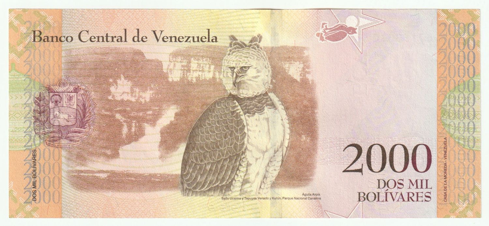 Venezuela, 2 000 Bolívares, 2016, UNC