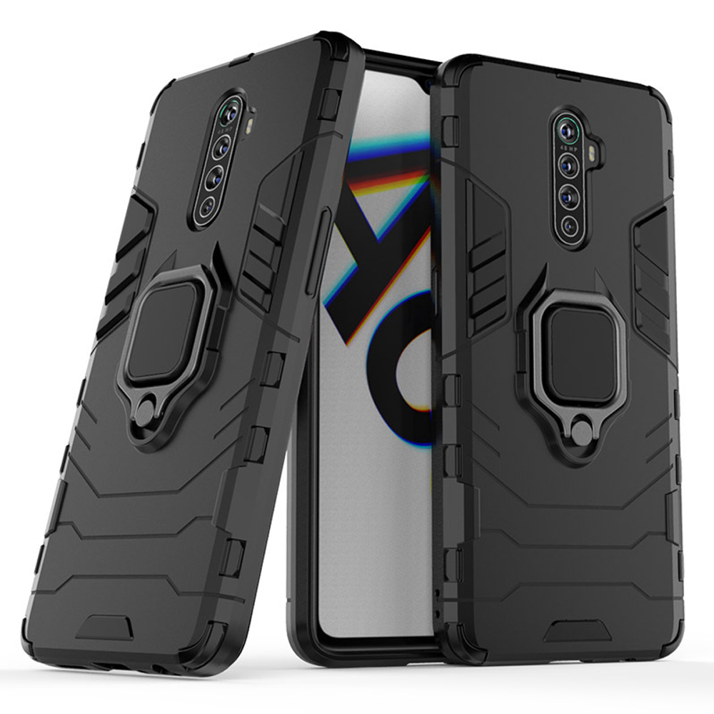 Противоударный чехол с кольцом Panther Case для Realme X2 Pro