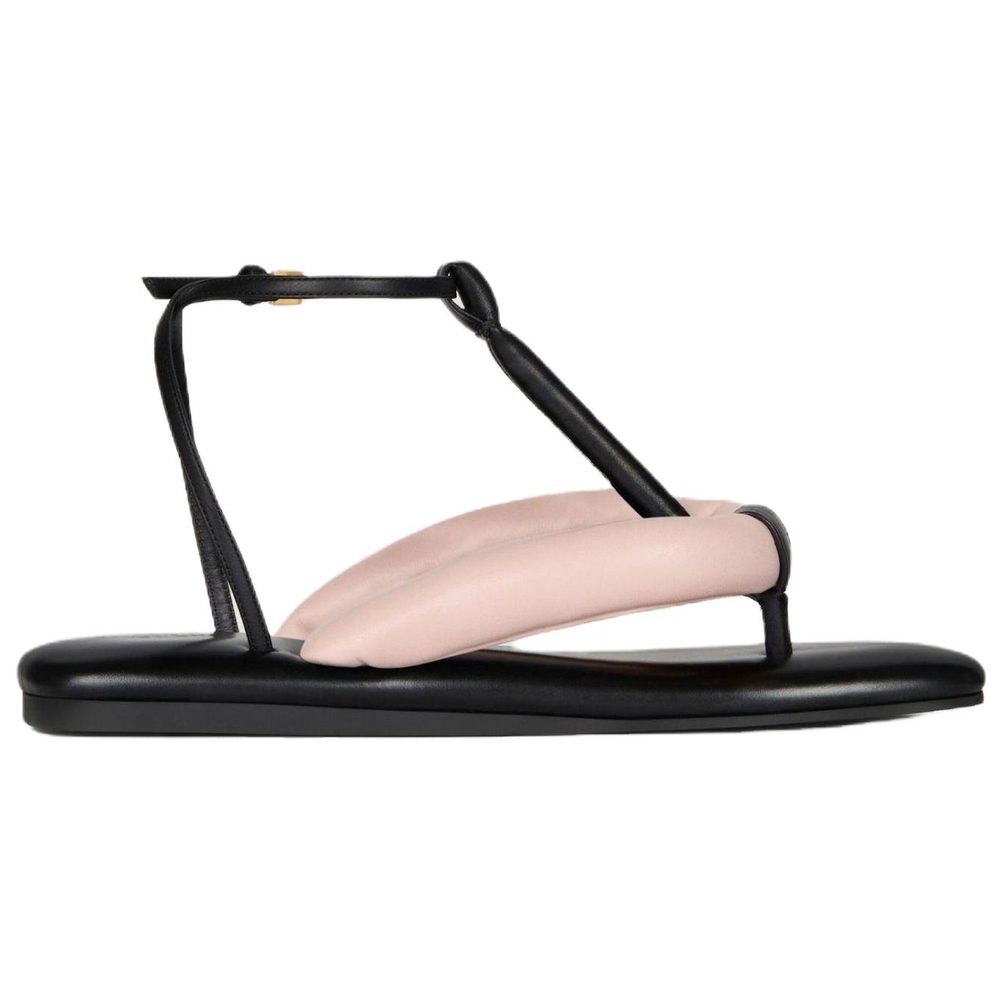 Givenchy Boudoir Sheepskin One Strap Sandals Women"s Black