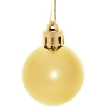 Новогодние шары 3 см (набор 9 шт) «Глянец», золотой
