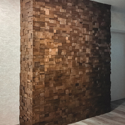 Деревянная мозаика для стен Wood Mosaic Хауз Дуб цвет венге