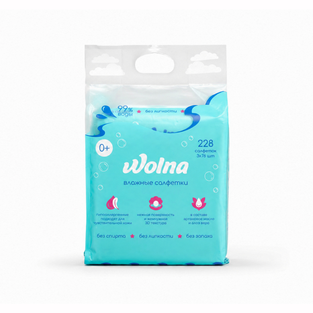 Салфетки влажные Wolna
