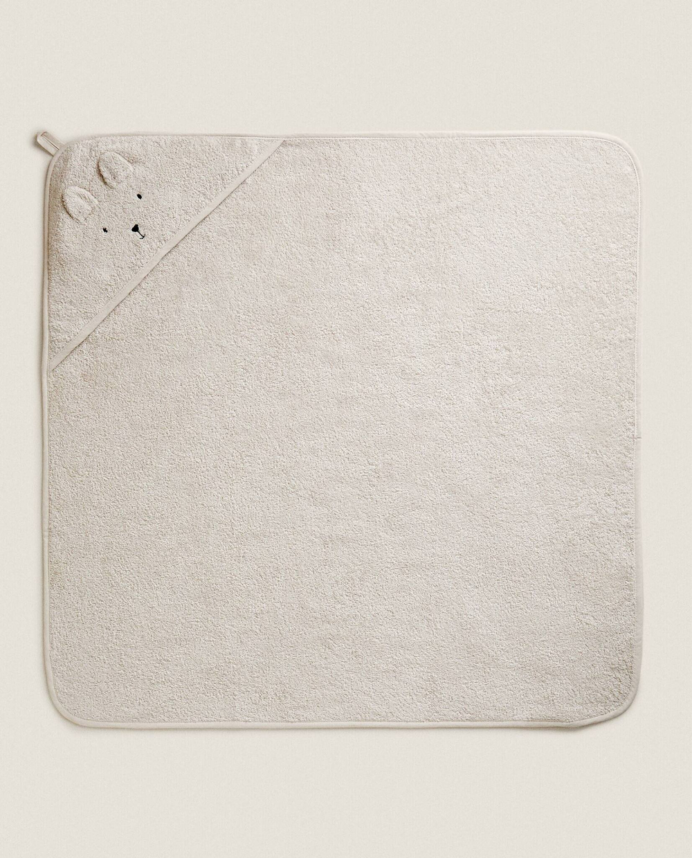 ZARA HOME ДЕТСКОЕ ПОЛОТЕНЦЕ С УШКАМИ, СЕРЫЙ