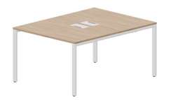 Составной стол Strike на 2 рабочих места 1180х1566х750мм (2 металлических аутлета)