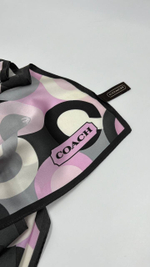 Платок сиреневый с чёрным Coach