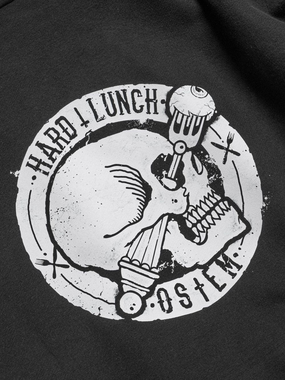 Толстовка Hardlunch x Ostem черная