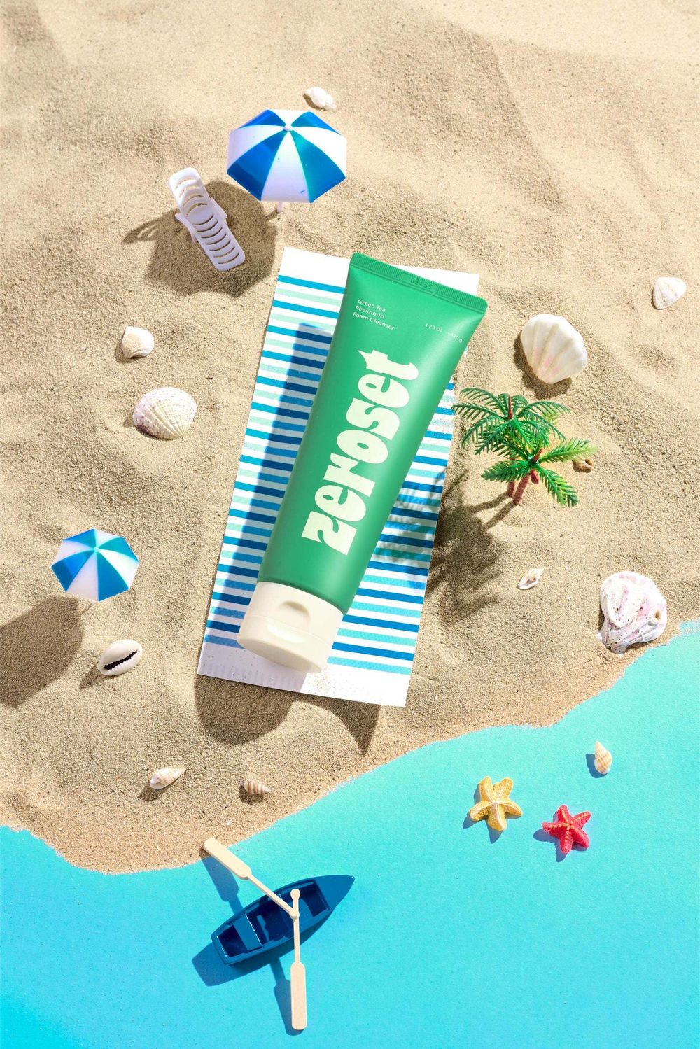 ZEROSET Очищающая пенка-пилинг с зелёным чаем Green Tea Peeling To Foam Cleanser (120 г)