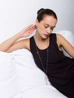 Моносерьга "Thorn pink caramel"