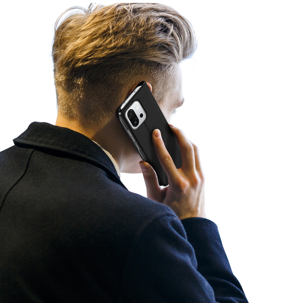 Чехол книжка из PU кожи черного цвета от Dux Ducis для смартфона OnePlus 13T и 13S, серия Skin Pro Series Case
