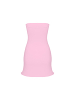 pink bandeau dress