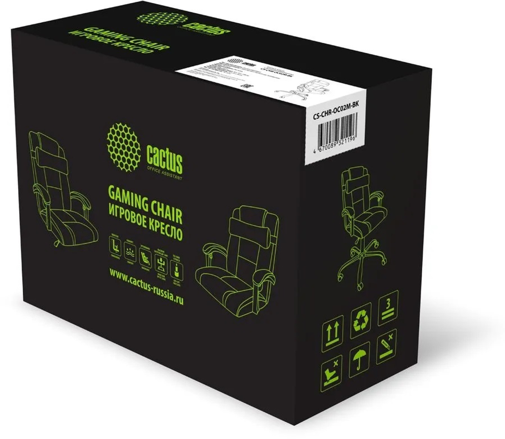 Кресло офисное Cactus CS-CHR-OC02M-BK