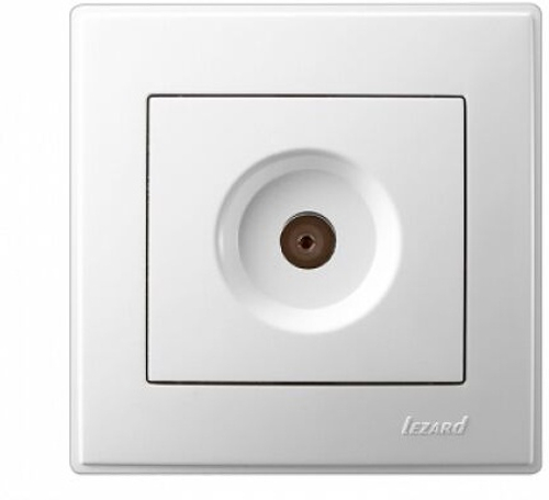 LESYA 705 0202 130 Розетка ТВ оконечная белая с белой вставкой (10шт)120шт