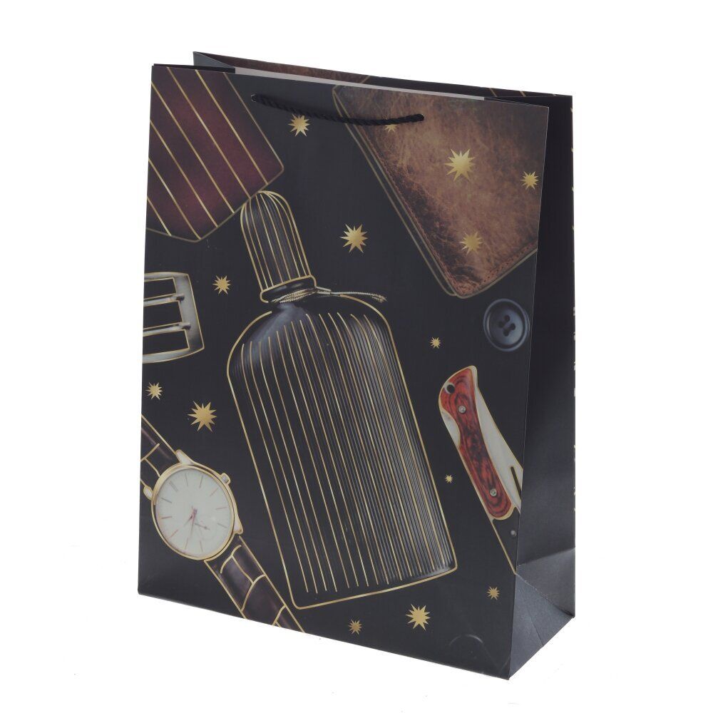 GAEM Пакет подарочный (бумага 210г/м2, блок микс 12шт), L31 W12 H40 см, 4в.