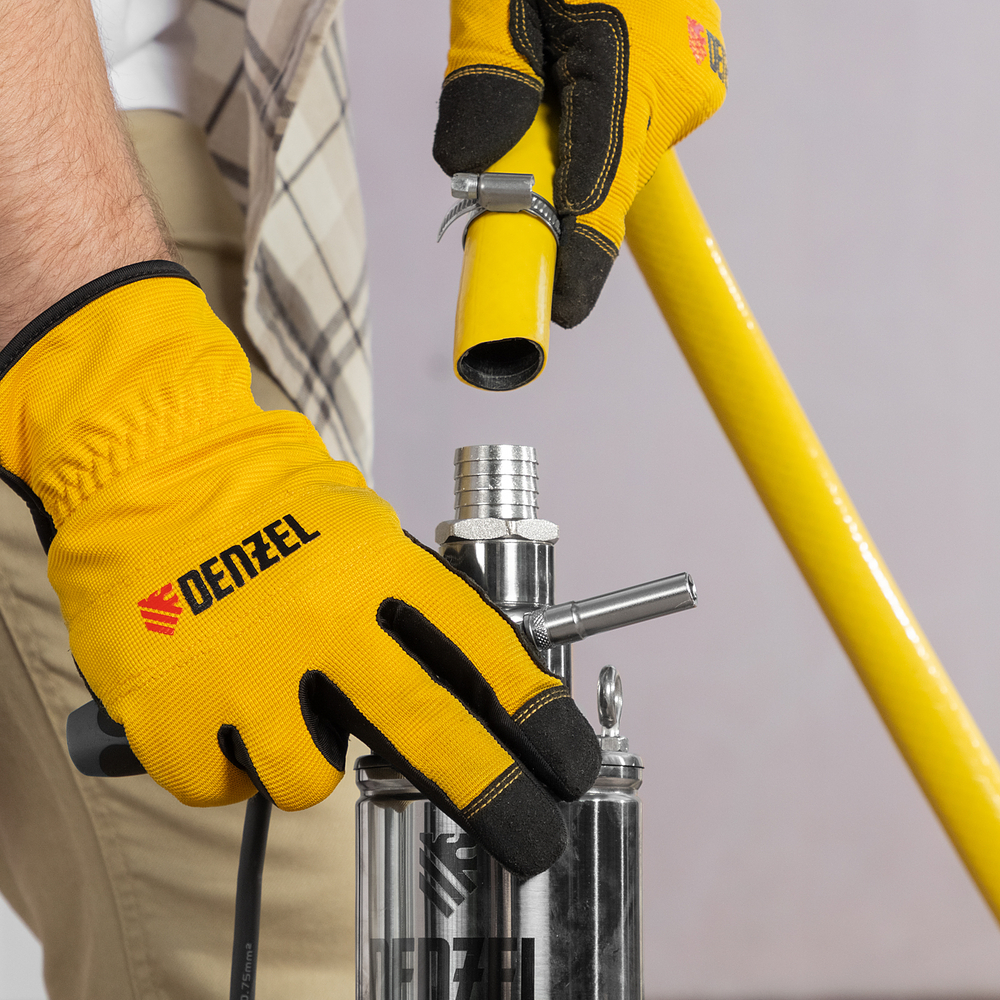 Скважинный насос DWS-3,5-100, винтовой, диаметр 3,5", 800 Вт, 1700 л/ч, напор 100 м Denzel