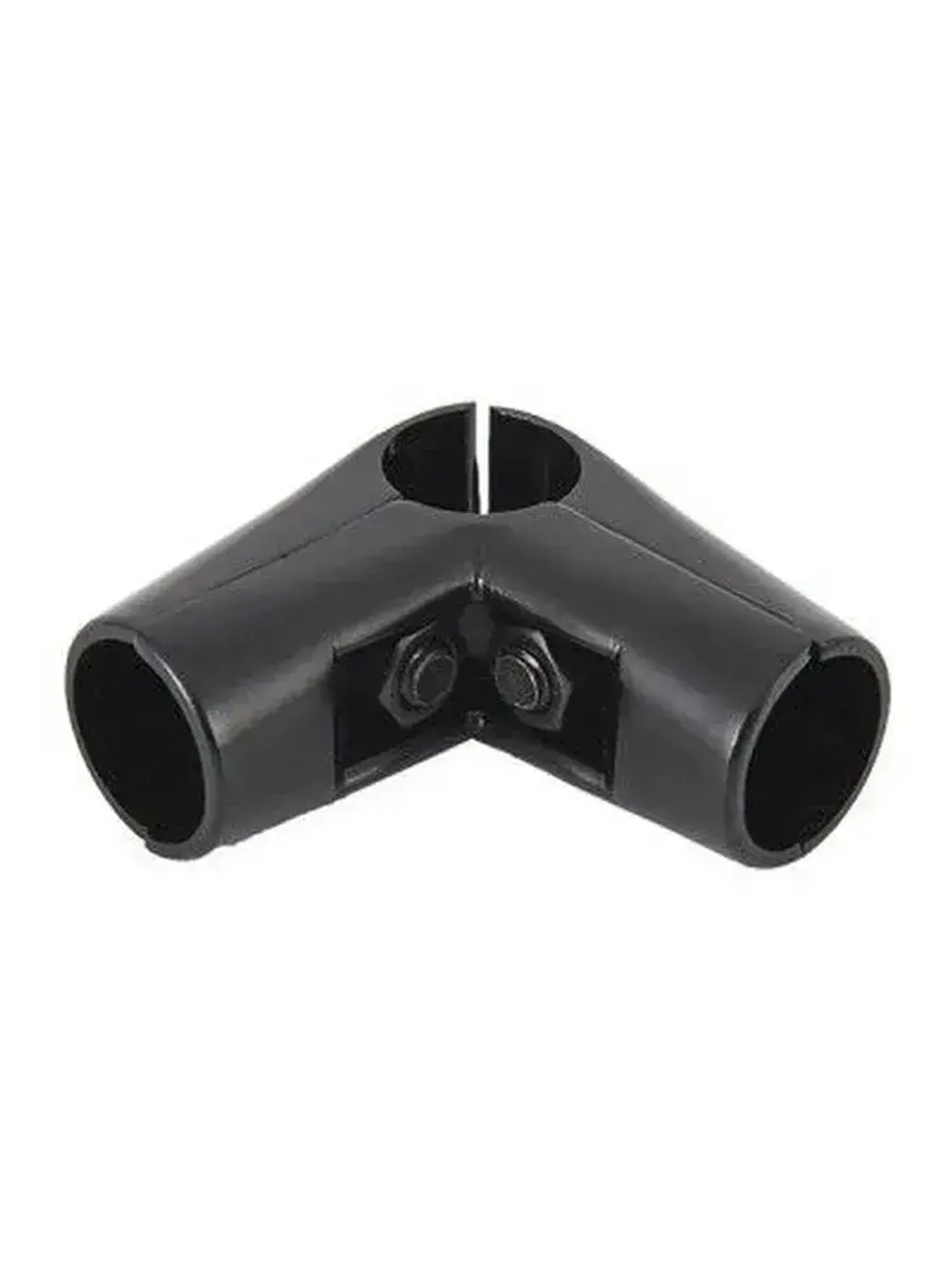 Соединитель трех труб d25 угловой UNO-04, цвет черный, комплект 2шт. диаметром 25мм. Джокер