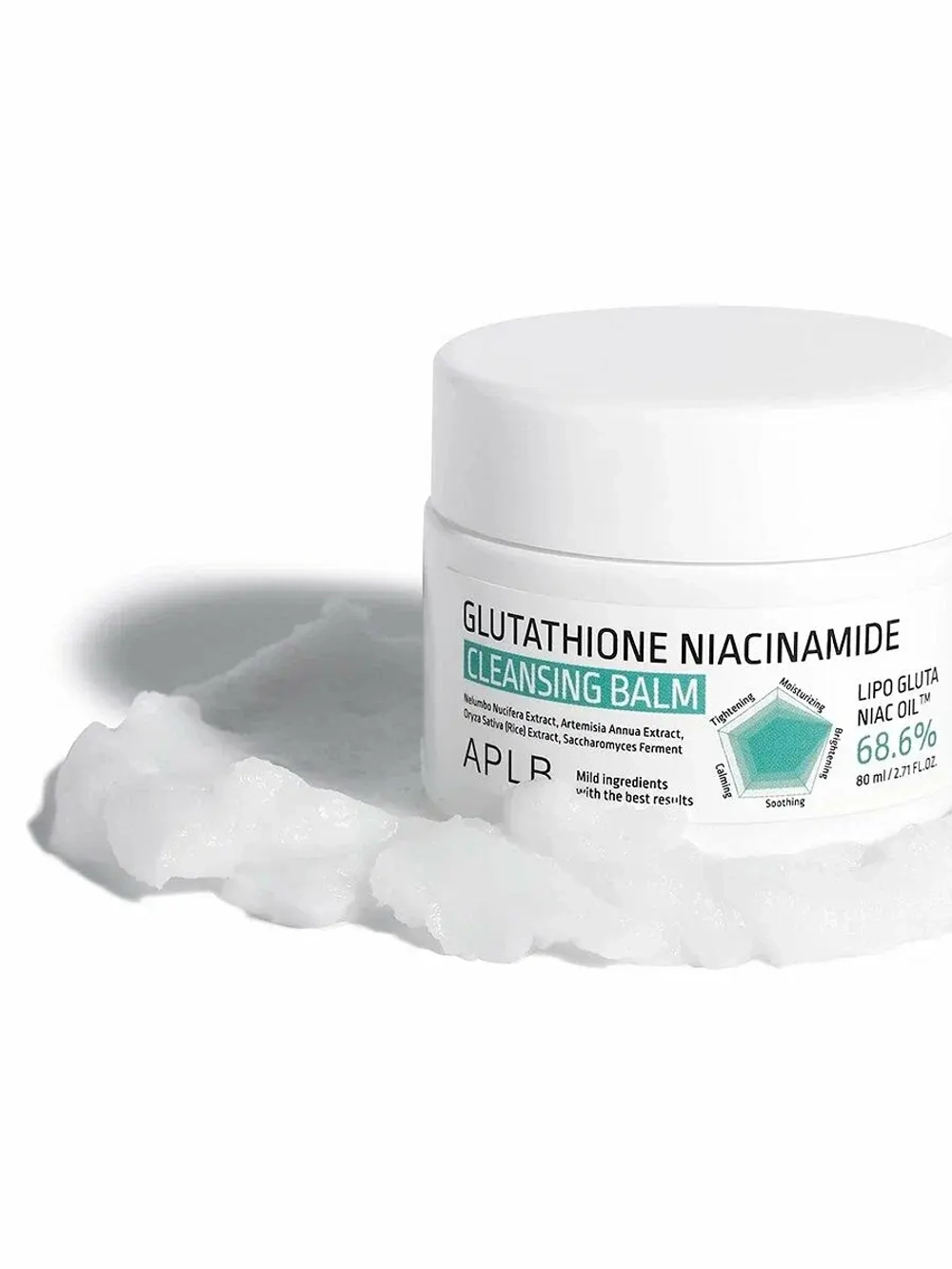 APLB Glutathione Niacinamide Cleansing Balm гидрофильный бальзам с глутатионом и ниацинамидом