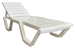 Лежак Аква арт.956364, пластик (белый)