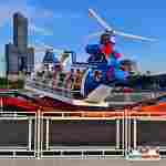 Аттракцион летающая машинка «Радуга», 16 мест, 10×5×5,5 м