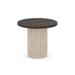 Felto Стол журнальный круглый D=600 PR.C.SPRG-008.D Дуб Мали/Металл Капучино/Крем-брюле 600*600*500