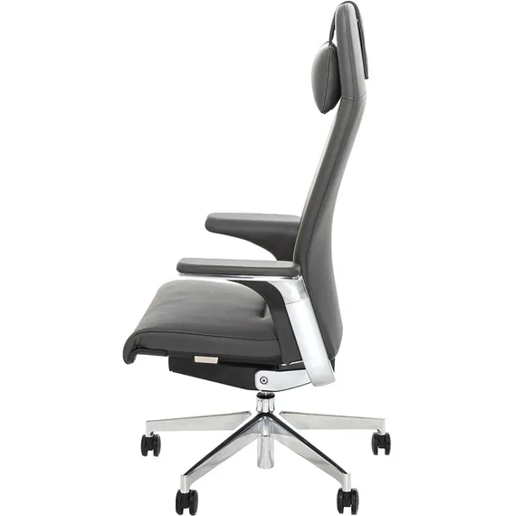Эргономичное кресло Match HB, графитовая кожа | Bartoli Design
