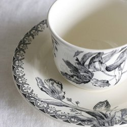 Чашка чайная с блюдцем Gien Tulipes (220 мл)