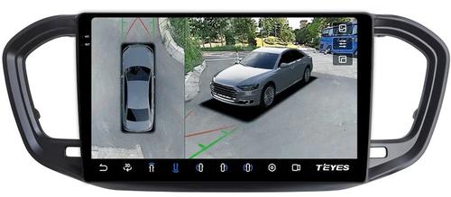 Магнитола для Lada Vesta NG 2023+ (без ШГУ, рамка черная матовая 9) - Teyes CC3-2K-360 на Android 10, Быстрая, 2K QLED, CarPlay, 4G SIM-слот, 4 камеры в комплекте
