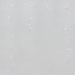 ULD-B3010-200-SWK WHITE IP67 Бахрома светодиодная со статическим свечением. 3м. Соединяемая. 200 светодиодов. Белый свет. Провод белый. TM Uniel.