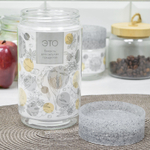 Емкость для сыпучих продуктов 1л "Asti" (гранит светло-серый)