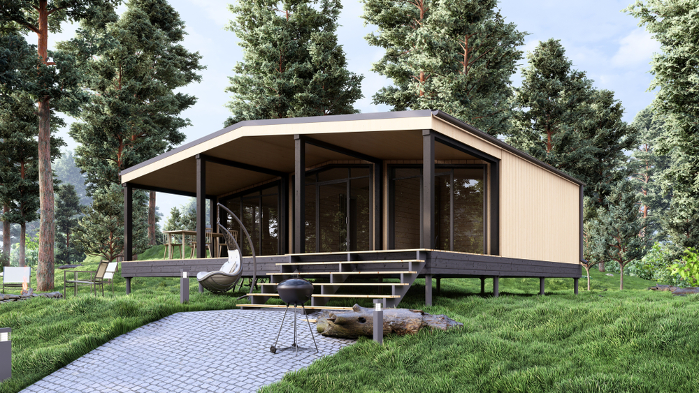 Модульный дом, каркасный