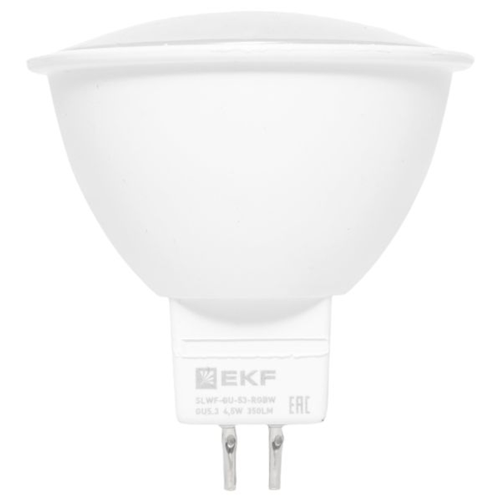 Умная лампа GU5.3 EKF Connect 4,5W WIFI RGBW