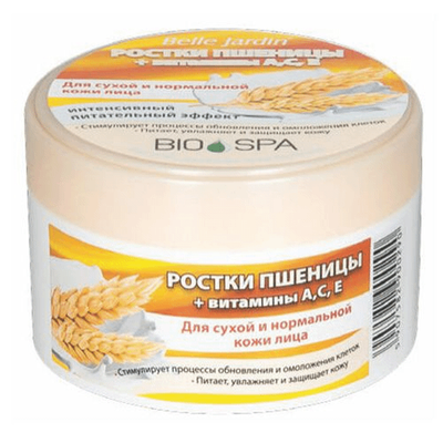 B.J. Bio Spa Крем для лица сух/норм кожи РОСТКИ ПШЕНИЦЫ+ВИТ А,С,Е питательный,200мл*36 банка