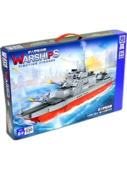 Конструктор Военный корабль/Крейсер-Эсминец/530 дет/2122