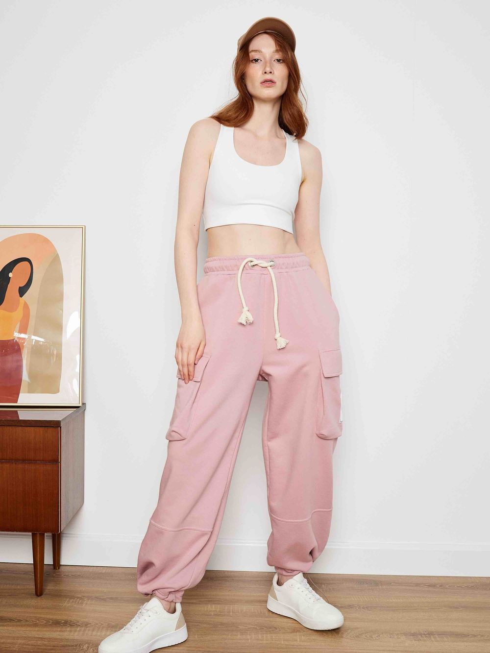 Брюки Toccotwo Карго Розовые