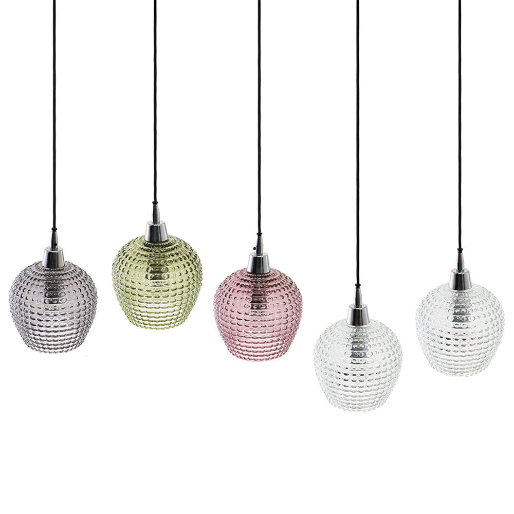 Светильник подвесной каскадный aurora, 110х18 см, сливовый/зеленый/серый