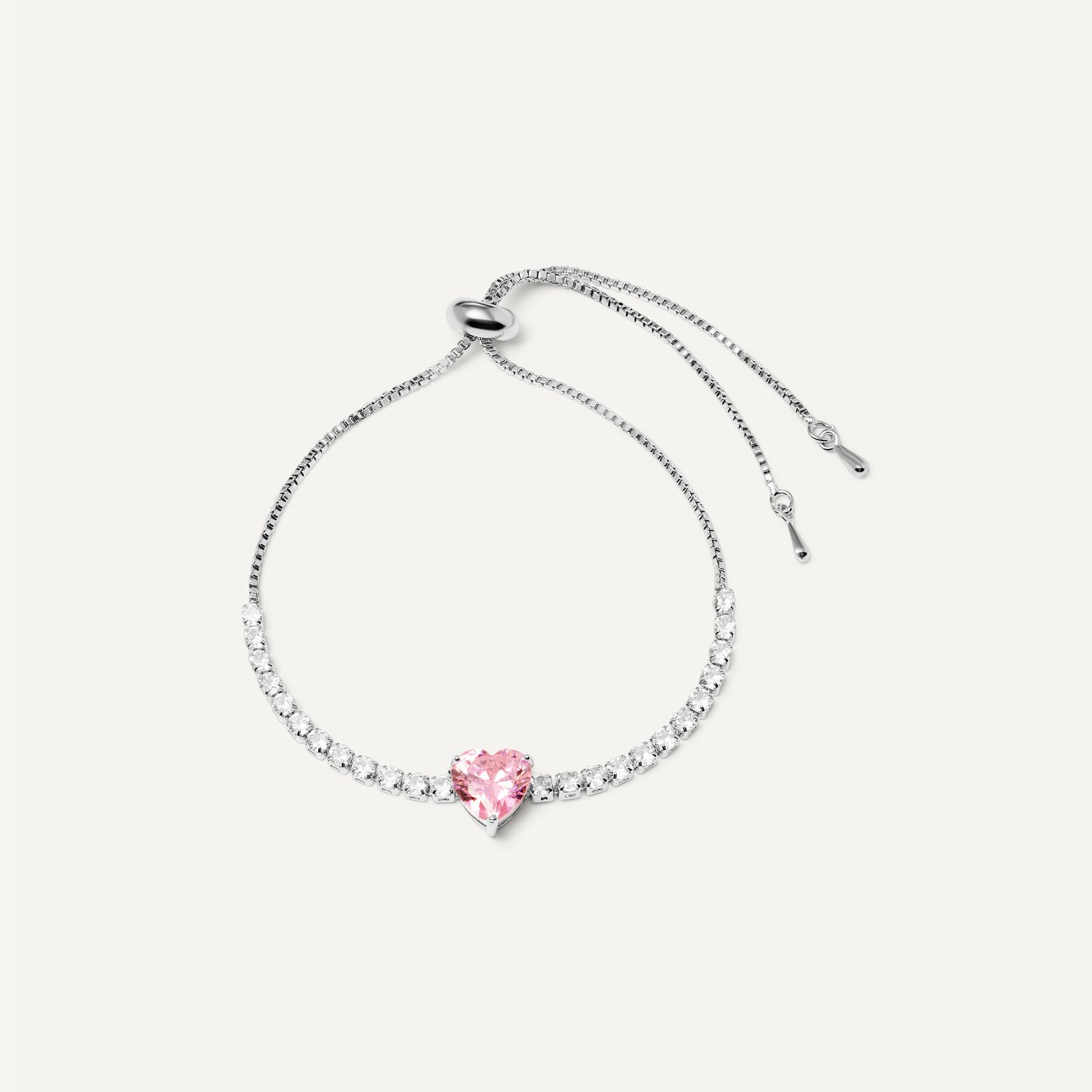 Браслет Delicate Heart Bracelet - Pink