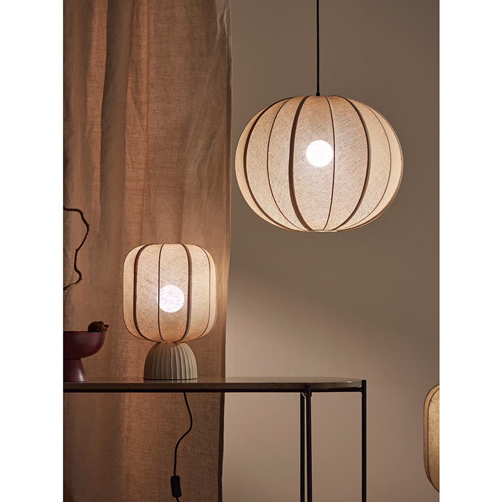 Лампа настольная texture rib, 27х39 см, бежевая