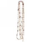 Бусы на ёлку 2м «Льдинка», Розовое золото