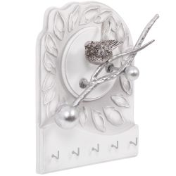 Полка-ключница Терра Бранч Айс Античное Серебро