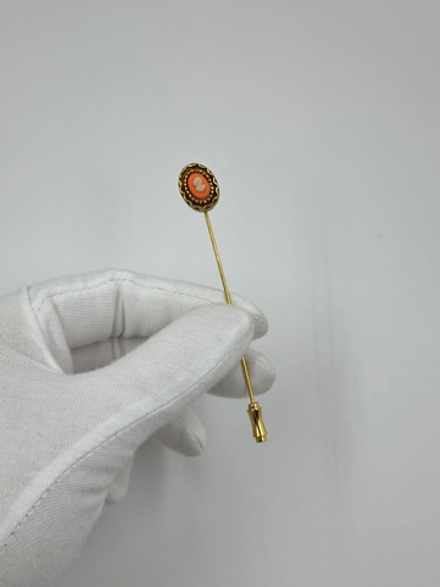 Брошь булавка с камеей