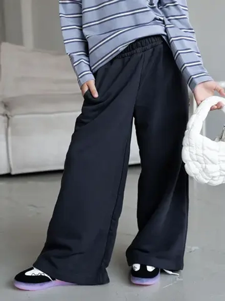 Брюки трубы детские осенние