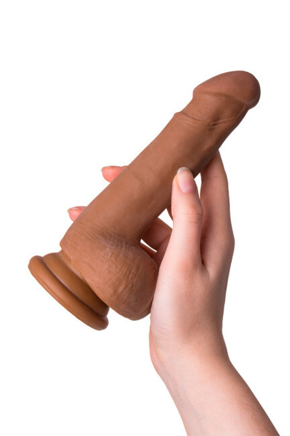 Вибратор Toyfa Realstick Elite Mulatto (Цвет: коричневый)