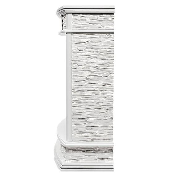 Портал Firelight Scala Classic камень сланец скалистый белый, шпон белый дуб — (3)