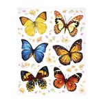 Украшение для окон и стекла ЗОЛОТАЯ СКАЗКА "Бабочки 3", 30х38 см, ПВХ, 591233