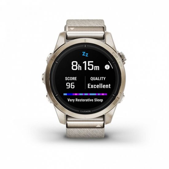 Смарт-часы Garmin EPIX Pro (Gen 2) Sapphire Edition 42 mm, Soft Gold + light sand silicone watch band 010-02802-20