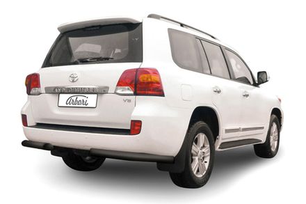 Уголки d76  Arbori черн. для Toyota LC200 2013-2015