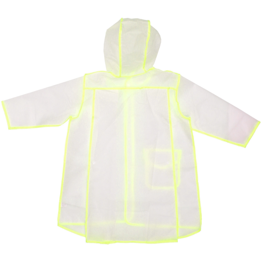 Дождевик-плащ детский «Neo» с капюшоном и завязками, на кнопках, цвет желтый, р. XXL(72*61см.)