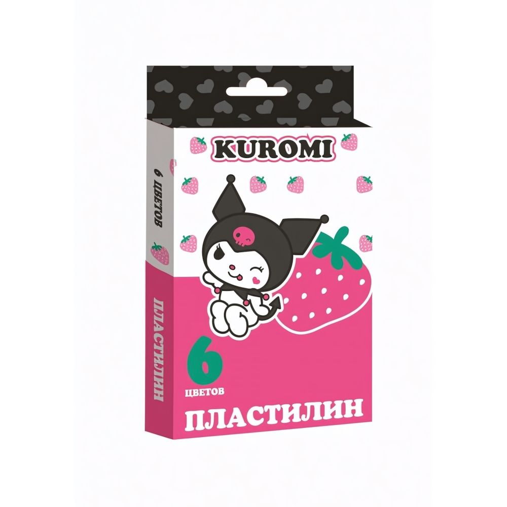 Пластилин &quot;Kuromi&quot; 6 цветов, 120 гр, со стеком (Центрум)