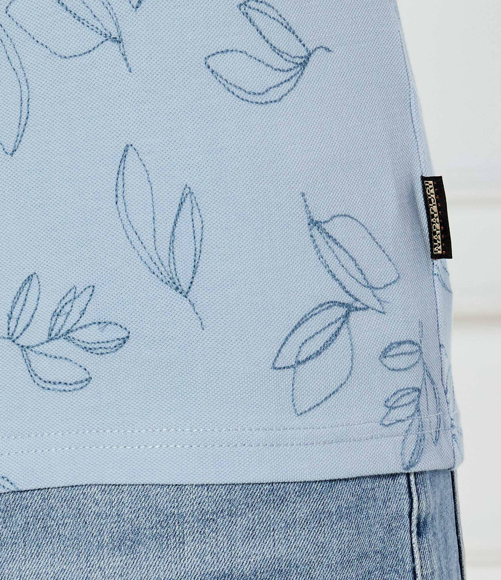 Поло E-BROLIO SS Napapijri - голубой(NP0A4ILZ)